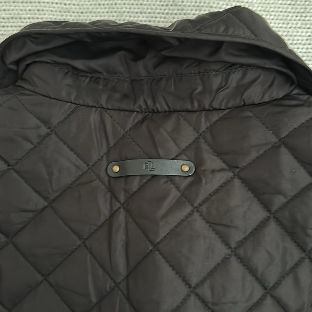 Ralph Lauren Black Quilted Puffer Coat Size Small - Picture 9 of 9
